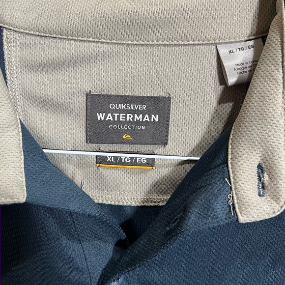 Quiksilver Men's Navy Polo Shirt - Picture 2 of 5